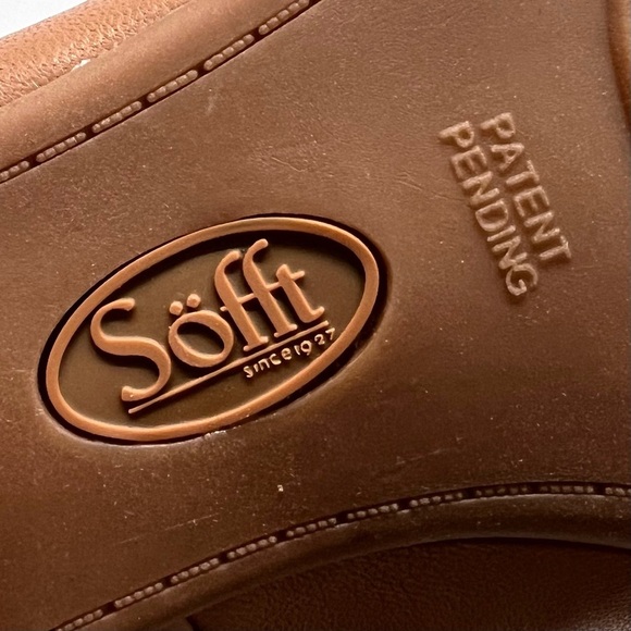 Sofft Parisa Tan Light Brown Leather Block Heel Casual Comfort Pumps Women’s 11 - Picture 13 of 16